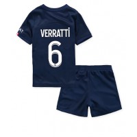 Fotbalové Dres Paris Saint-Germain Marco Verratti #6 Dětské Domácí 2022-23 Krátký Rukáv (+ trenýrky)
